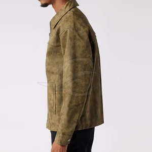 Veste en cuir d'hiver pour homme sur mesure - Service OEM imperméable avec logo frontal - Product Image 3