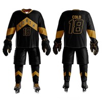 Nouveau design, personnalisez votre propre logo, uniforme de hockey sur glace très populaire, dernier design, vêtements de sport, uniformes de hockey sur glace