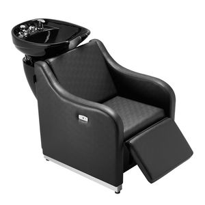 661.4LBS barbiere negozio parrucchiere attrezzature elettrico regolabile Shampoo sedia in ceramica ciotola controlavaggio stazione poggiapiedi - Product Image 1