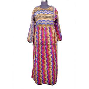 Robe longue maxi de qualité standard, nouveau design, avec impression sérigraphiée, pour femmes, mode, au meilleur prix pour l'exportation depuis l'Inde. - Product Image 1