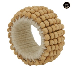 White <b>Beads</b> & Metal Gold Plated Floral Design Home Wedding & Banquet Decoration Napkin Ring Buy <b>Direct</b> From Supplier - Product Image 6