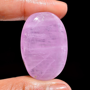 FAIJAN GEMS สร้อยข้อมือคุนไซต์สีชมพูลาเวนเดอร์ทำมือสำหรับผู้หญิง เครื่องประดับพลอยธรรมชาติแบบยืดได้ ได้รับการรับรองจากบุคคลที่สาม - Product Image 2