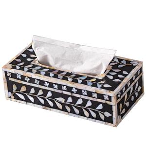 Caja de pañuelos de madera Craftsy HOME de la mejor calidad con incrustaciones de resina de nácar, vajilla decorativa para el hogar de tamaño personalizado - Product Image 1