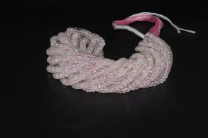 AAA Morganita facetada Rondelle Beads Collar 4-6 MM 16 pulgadas Natural Morganite Beads Strand - Product Image 2