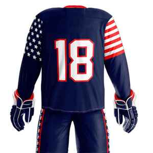 Impresión de camisetas de hockey sobre hielo, camiseta de hockey sobre hielo de poliéster de alta calidad, diseño gratuito, uniforme de hockey sobre hielo sublimado barato - Product Image 3