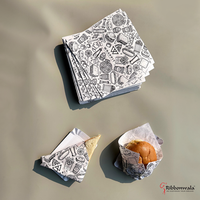 Papier cadeau en rouleau, imprimé numériquement, personnalisé, fait main, recyclable, résistant à la graisse, enduit de cire, pour fleurs fraîches