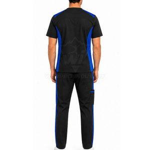 Comfortable Men Scrub Suit <b>Doctor</b> Workwear <b>Set</b> With Breathable Fabric Multiple Utility Movement And Modern Uniform Style - Product Image 4