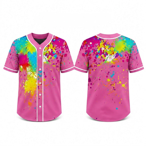 Maillot de baseball personnalisé à boutons, vêtements d'équipe, vente en gros directe d'usine, faible MOQ - Product Image 1