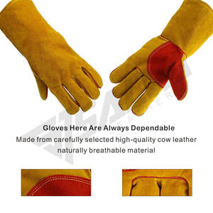 Guantes de Seguridad de Cuero Vacuno de Alto Rendimiento, Guantes de Trabajo Industriales de Seguridad para Protección de Manos, Gran Venta - Product Image 4
