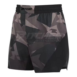 Shorts Ligeros de MMA Diseñados para Máxima Flexibilidad, Tela de Secado Rápido, Ideales para Entrenamiento de Grappling y Ejercicios en el Gimnasio - Product Image 3