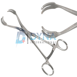Forceps de réduction osseuse à double pointe de haute qualité, 17 cm, droits, instruments orthopédiques certifiés CE - Product Image 1