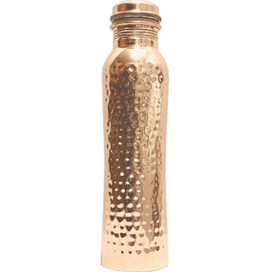 Flower Sticker Design Handmade Metal <b>Copper</b> <b>Bottle</b> for Home Hotel Restaurants Water Serving Use - Product Image 6