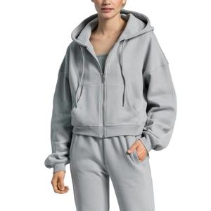 Top qualité personnalisé femmes pulls fermeture éclair sweats femmes surdimensionné Sassy Zip polaire sweats à capuche 2026 - Product Image 1