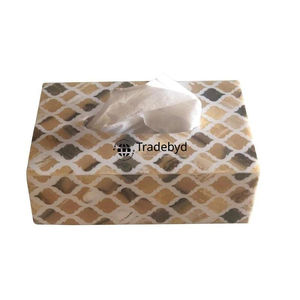 Caja y Portapañuelos Decorativa de Lujo Ecológica con Incrustaciones de Hueso Hecha a Mano, Decoración de Mesa Elegante Tradebyd - Product Image 6