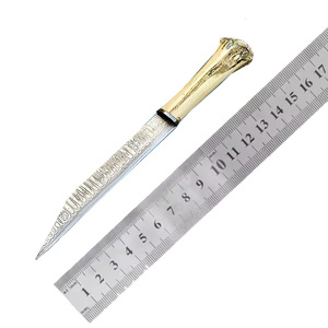 Handmade Damascus Steel Hunting <b>Knife</b> <b>Bone</b> <b>Handle</b> Fixed Blade <b>Knife</b> Buffalo leather Sheath include Best For Hunting & camping - Product Image 6