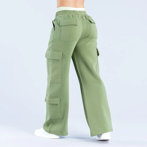 Pantalon cargo décontracté pour femme, coupe ample, jambes larges, plusieurs poches, séchage rapide, respirant, tissu écologique et durable - Product Image 6