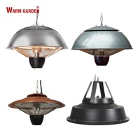 Chauffe-soleil infrarouge halogène portable à suspendre au plafond, pour extérieur, patio, jardin, café, restaurant, usage commercial, avec télécommande