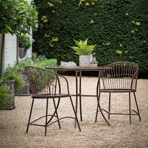 Ensemble de meubles d'extérieur en fer robuste et moderne pour jardin, patio, terrasse, avec une structure solide et un style extérieur élégant - Product Image 1