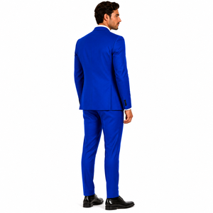 Costume d'affaires sur mesure pour homme, 3 boutons, revers cranté, costume de mariage formel, couleur unie, ensemble veste de costume d'affaires formel sur mesure pour homme - Product Image 4