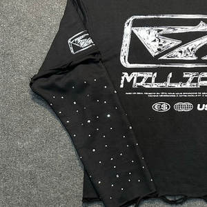 เสื้อยืดกราฟิกสตรีทแวร์พิมพ์ลายตามสั่ง คุณภาพสูง 100% ผ้าฝ้าย สำหรับผู้ชาย ระบายอากาศได้ดี แห้งเร็ว เป็นมิตรกับสิ่งแวดล้อม ผลิตจากผ้าถัก - Product Image 3