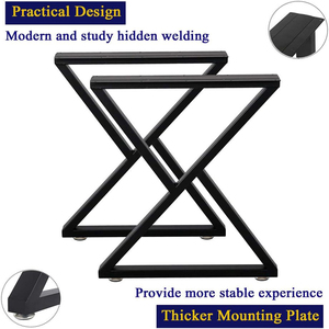 Metal Dining Furniture <b>Legs</b> 28" with Easy Installation DIY <b>Table</b> <b>Legs</b> Furniture Parts Capacity 2204lbs OEM Vietnam EDPTBL003 - Product Image 4