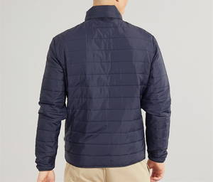 Waterproof Breathable Windproof Zipper Print Custom Logo Men's Winter Puffer Jacket - Product Image 6