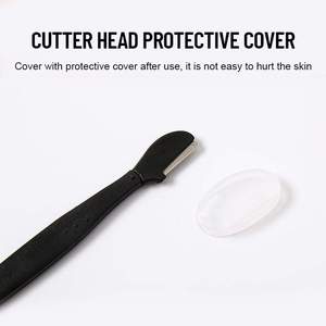 Lot de 3 rasoirs à sourcils noirs multifonctionnels pour hommes, outils de maquillage personnalisés, lame de précision, tondeuse faciale - Product Image 3