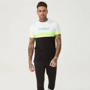 Meilleur Prix T-shirts Décontractés pour Hommes Taille Adulte Service OEM Manches Courtes Couleur Personnalisée Impression par Décoloration Coton/Vitesses de Fibres de Bambou - Product Image 5