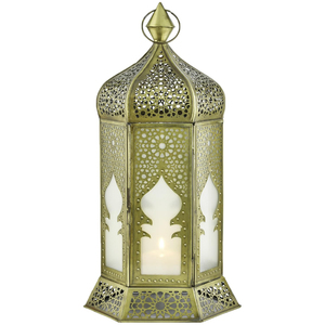 Modern Elegant Moroccan Metal Candle <b>Lanterns</b> For Home Decoration Metal Candle Holder and <b>Lantern</b> <b>Brass</b> Color Finished - Product Image 5