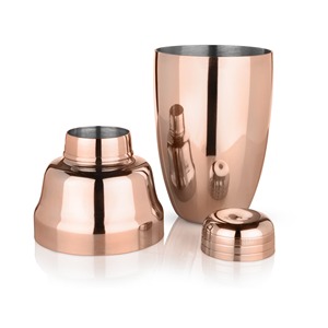 Coctelera de Acero Inoxidable Premium, Juego Clásico de Tres Piezas para Mezclar Bebidas - Product Image 1