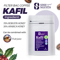 Café Vietnam KAFIL Signature Blend Robusta Arabica Tueste Medio Procesado con Miel en Bolsa para Exportación