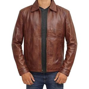 Nouvelle arrivée, veste de moto en PU de qualité supérieure, sur mesure, pour hommes, style décontracté d'hiver, avec fermeture éclair sur le devant, logo, écologique - Product Image 1