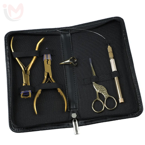 Micro <b>Bead</b> Hair Extension Tool <b>Kit</b> Stainless Steel Professional Pliers Loop Needle <b>Beads</b> Salon <b>Kit</b> Durable - Product Image 1