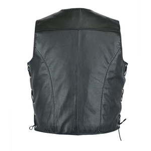 Gilet de moto en cuir OEM personnalisé, veste de moto authentique pour hommes, pour clubs, marques et détaillants - Product Image 2