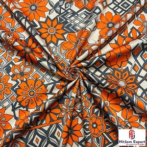 Premium Soft Digital Printed Polyester Fabric Custom Manufacturing Service For Garments Dresses Home Textiles - Product Image 3