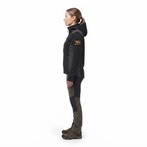 Veste Softshell Technique pour Femme 380GSM Doublée Polaire Manteau Alpin Personnalisable OEM Logo Imperméable Vêtement d'Extérieur - Product Image 3