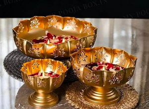 Centro de Mesa Decorativo con Flores para Hogar, Hotel, Restaurante, Spa y Decoración de Bodas, Piezas Decorativas Diwali Urli - Product Image 2