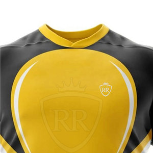 Uniforme de rugby personnalisé en tissu polyester respirant, service OEM pour l'entraînement des équipes, vêtements de sport et événements athlétiques - Product Image 2