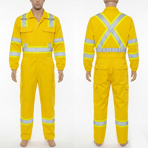 Premium Safety Wear Coverall Uniform with Reflective <b>Strips</b> for Construction Mining and Industrial Use - Product Image 6