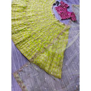 ชุดราตรีออกแบบสวยงาม lehenga choli และ dupatta สำหรับสวมใส่งานปาร์ตี้ - Product Image 1