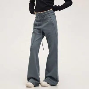 Winter Essentials Straight Wide Leg Sweatpants Soft 350gsm Fleece Lined Joggers Customized Logo - Product Image 4
