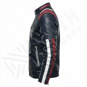 Veste de moto en cuir véritable pour homme de qualité supérieure, nouvelle arrivée, vestes de moto d'hiver, protections amovibles, personnalisables - Product Image 3