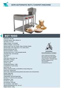 Exportateur indien de machines à roti semi-automatiques multi-usages RST 1000 pour roti, chapati et pain plat, disponibles au prix de gros - Product Image 2