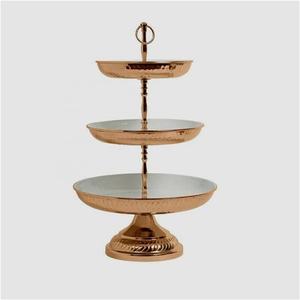 Unique Designed Stainless Steel Decorative <b>Cake</b> <b>Stand</b> for Serving <b>Cake</b> & Cupcake <b>3</b> <b>Tier</b> <b>Cake</b> <b>Stand</b> Hot Selling - Product Image 3
