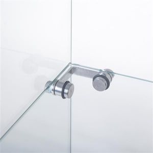<b>Black</b> One-Door Glass Display Cabinet with 3 <b>Shelves</b> for Home or Office Storage - Product Image 2