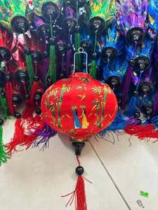 High Quality Bulk Hand-Woven Bamboo Frame Fabric Vietnamese Lantern Restaurant Canopy Lighting Wholesale Supplier - Product Image 1
