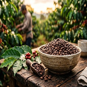 Granos de café orgánicos naturales cuidadosamente seleccionados para una preparación suave, un sabor rico y una experiencia de café satisfactoria - Product Image 4