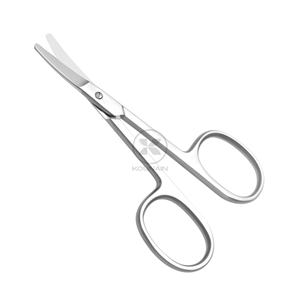 KOUNAIN Ciseaux de manucure de qualité professionnelle faits à la main petite beauté incurvée droite pour la cuticule des poils du visage des ongles de bébé en toute sécurité - Product Image 1