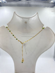 Elegant Chic Antique Gold Plated <b>Choker</b> <b>Necklace</b> Delicate Earrings Set for Parties Festive Featuring <b>Pearl</b> Simple Bridal Wear - Product Image 2