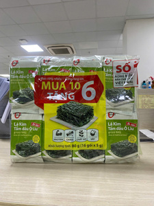 น้ำมันมะกอกเกาหลี สาหร่ายทะเลแบบดั้งเดิม 5 กรัม x 3 แพ็ค โอ'ฟู้ด – สาหร่ายทะเลอบกรอบพร้อมรับประทาน ขายส่ง - Product Image 5